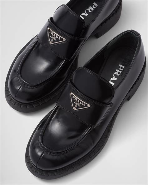 black prada loafers|Prada buckle loafer ladies.